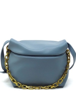 Fashion Pop Up Flap Crossbody Bag CJF122 BLUE